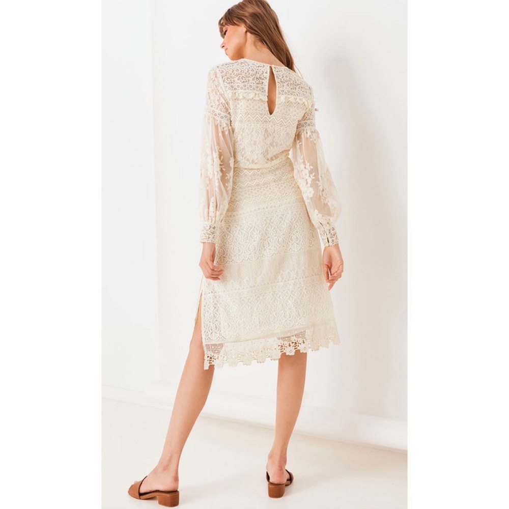 Spell & The Gypsy Dawn Lace Belted Midi Dress NEW